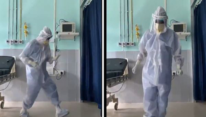 Assam Doc in PPE kit dances to Ghungroo to cheer up COVID-19 patients; Netizens love his swag