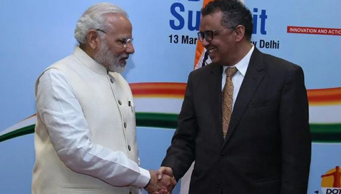 PM Modi talks to WHO Chief, Tedros thanks India for covid vaccine initiative
