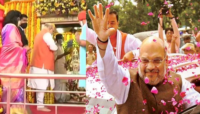 Amit Shah in Hyderabad: Grand Road show of BJP begins