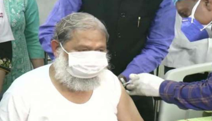 Haryana Health Minister Anil Vij gets trial dose of Corona Vaccine