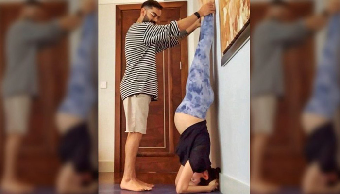 Anushka Sharma performs Shirshasana, Photos with Virat winning hearts!