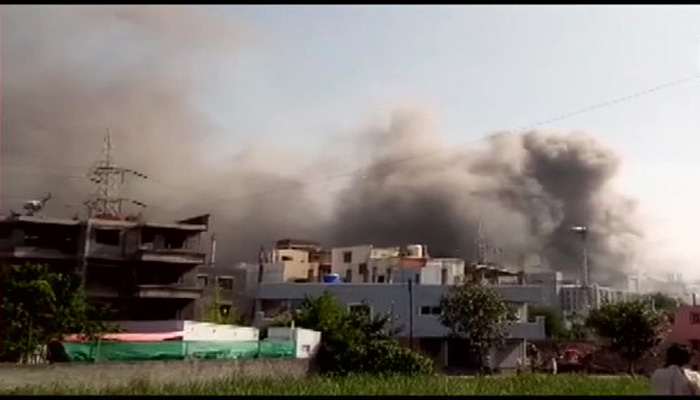 Fire breaks out at under construction building at Serum Institute in Pune