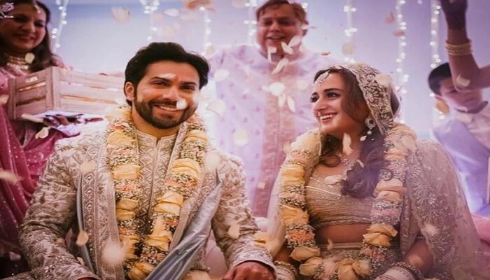 Varun Dhawan-Natasha exchange wedding Vows; See their Pics!