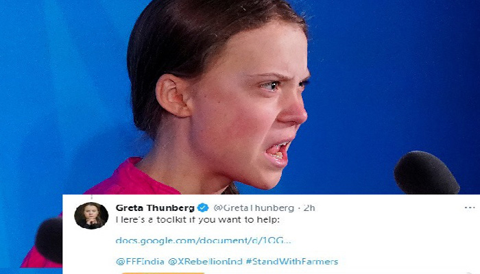 Delhi Police lodges FIR against Greta Thunberg over tweets on Farmers
