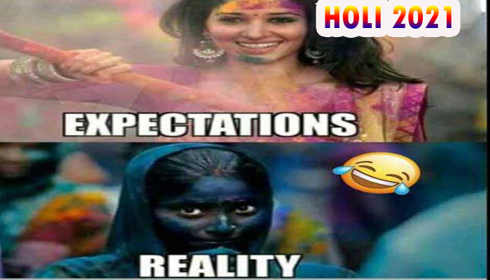 Holi Special: Rain of Funny memes on Social Media, Watch!