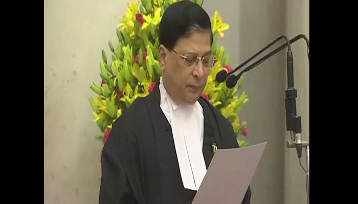 Justice Dipak Misra sworn in as Chief Justice of India