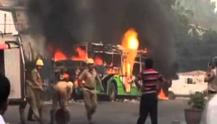 Rahim followers torch bus in Ghaziabad; high alert sounded in UP