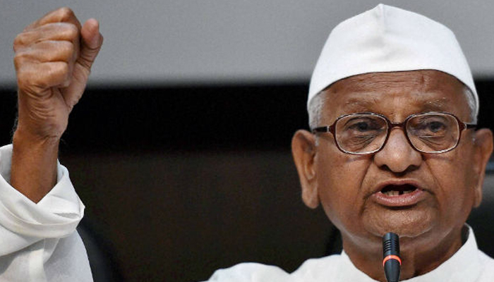 Upset with Modi, Anna Hazare to protest in Delhi