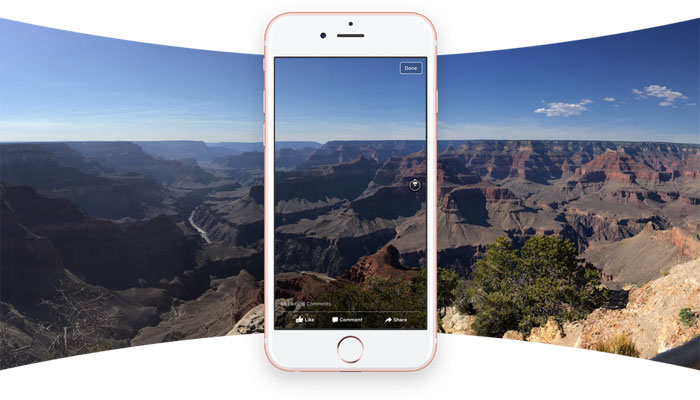 Now shoot 360-degree photographs using Facebook app