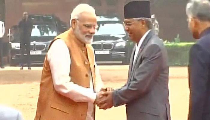 Nepal PM Sher Bahadur Deuba accorded ceremonial welcome