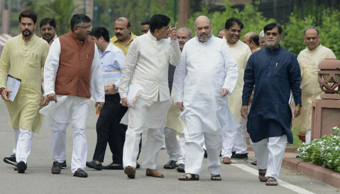 Cabinet reshuffle: Amit Shah leaves for Delhi after meeting Bhagwat