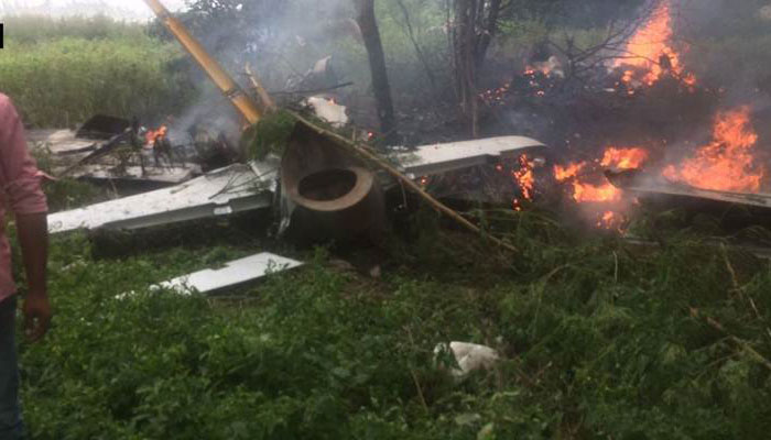 IAF trainer aircraft crashes in Telangana, pilot safe