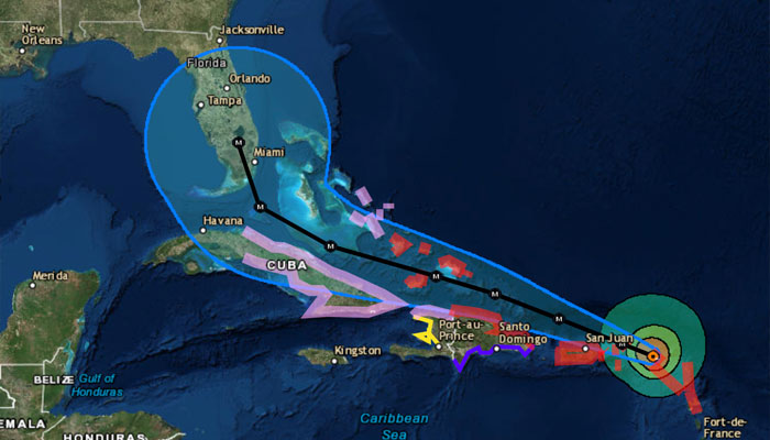 Hurricane Irma batters Caribbean, moves towards Puerto Rico