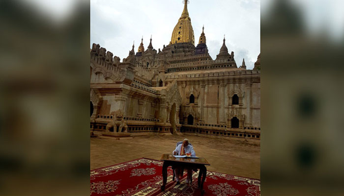 PM Modi visits ancient Ananda temple in Myanmar