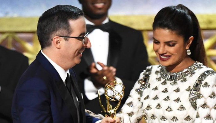 Cant get enough of Priyanka Chopras dazzling look at Emmy Awards