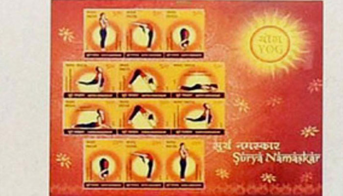 Japan releases postage stamps on Indian yoga experts