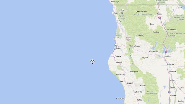 5.8 magnitude earthquake hits off northern California