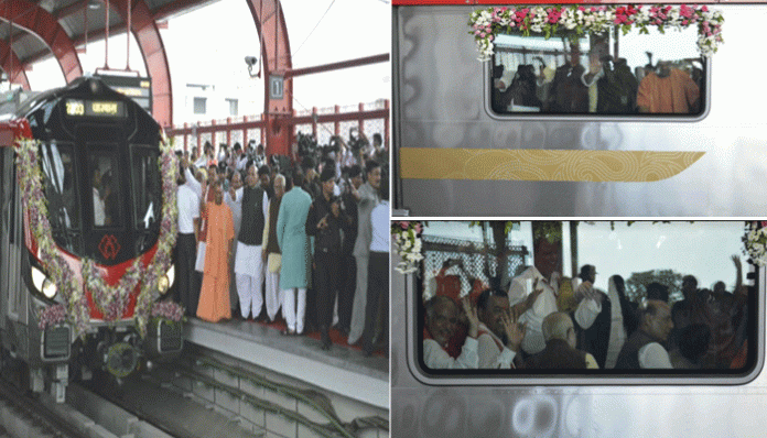 Rajnath, Yogi jointly flag off Lucknow Metro | VIDEO