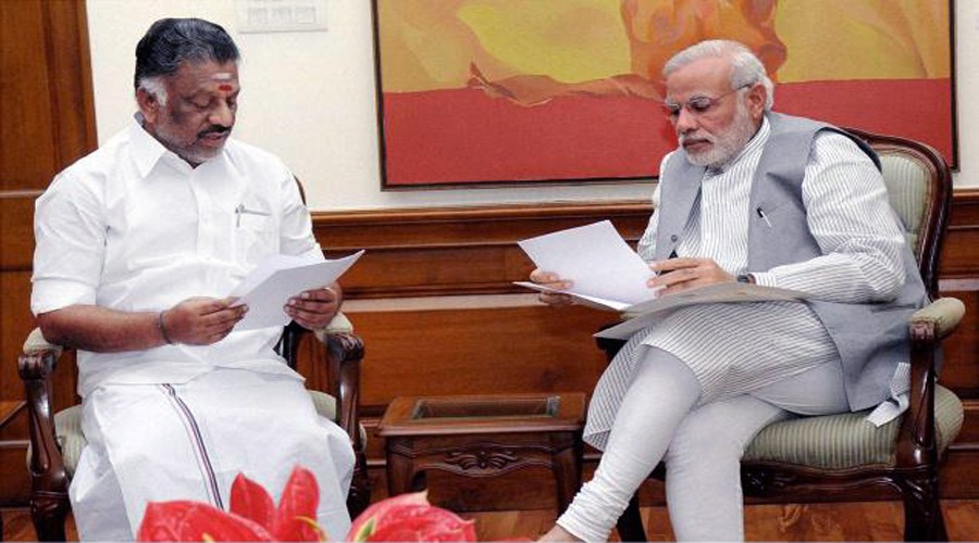 Panneerselvam meets PM Modi, denies differences with TN CM