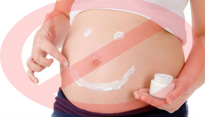 Avoid make-up products, anti-acne creams during pregnancy