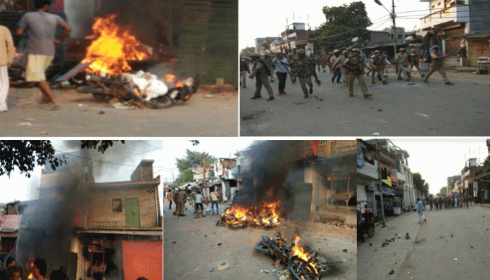 Communal tension in Kanpur, stone pelting mobs torch vehicles