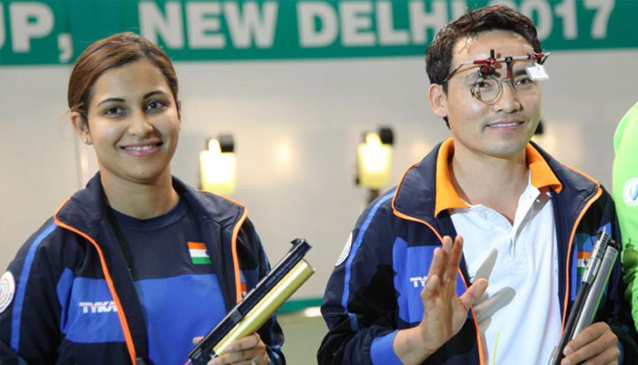 Jitu Rai, Heena Sidhu win gold in 10m air pistol at ISSF World Cup final