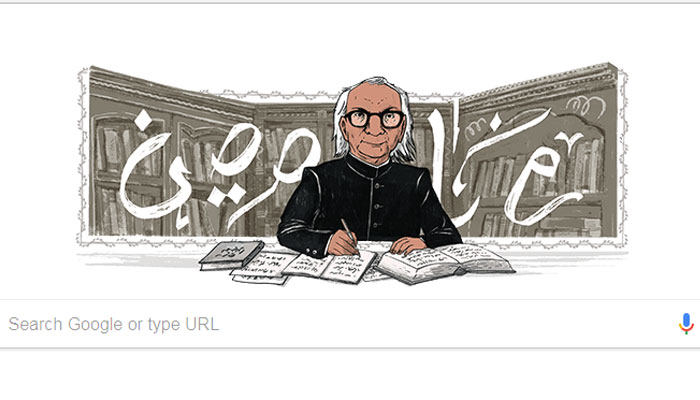 Google doodles for Urdu writer Desnavi on his 87th birth anniversary