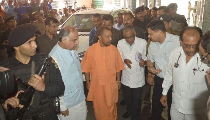 NTPC explosion: UP CM visits blast victims at Lucknow Civil Hospital