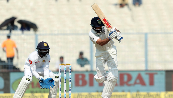IND vs SL 1st Test: Kohlis 50th international ton gives Sri Lanka 231-run target