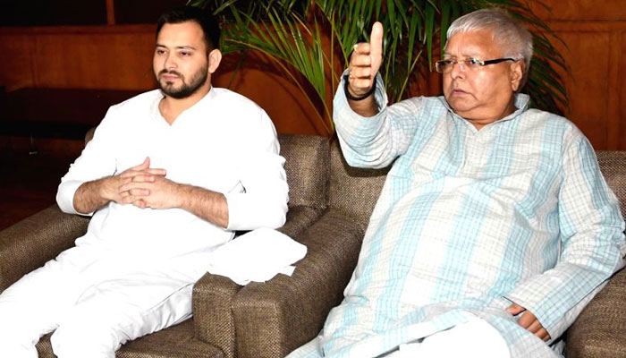 Lalu Yadav names son Tejashwi as RJDs next CM candidate