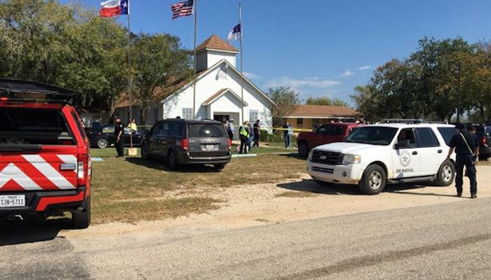At least 26 worshippers killed in Texas church shooting