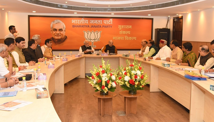 BJP top leaders meet to finalise Gujarat candidates