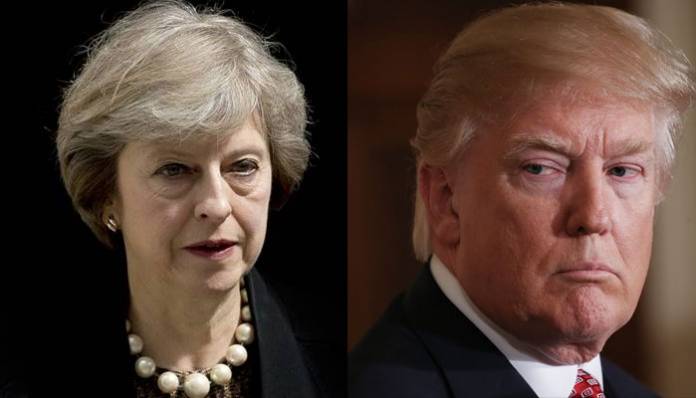 Donald Trump rebukes British PM after far-right video tweets