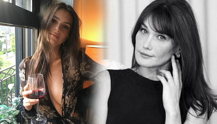 Emily Ratajkowski red wine act attracts praises from Carla Bruni