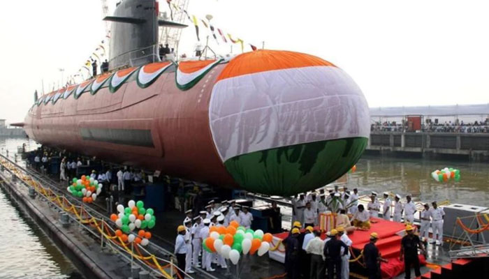 PM commissions Indias 1st indigenously-built Scorpene sub INS KalvariPM commissions Indias 1st indigenously-built Scorpene sub INS Kalvari