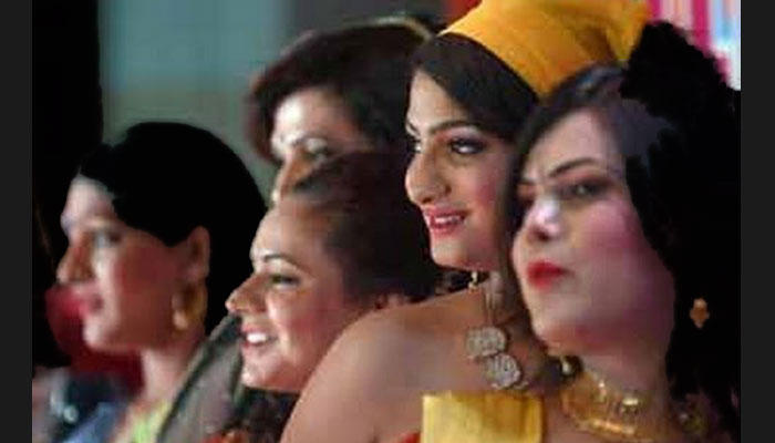 Transgender models catwalk at fashion show in Delhi