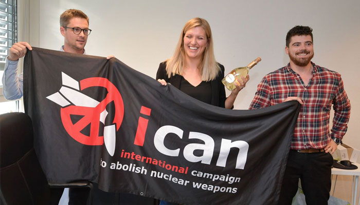 Anti-nuclear weapon campaigner ICAN receives 2017 Nobel Peace Prize