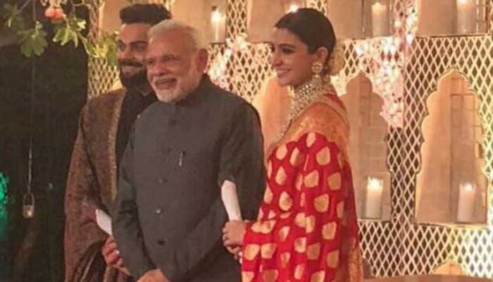 PM Modi attends Virat, Anushka wedding reception