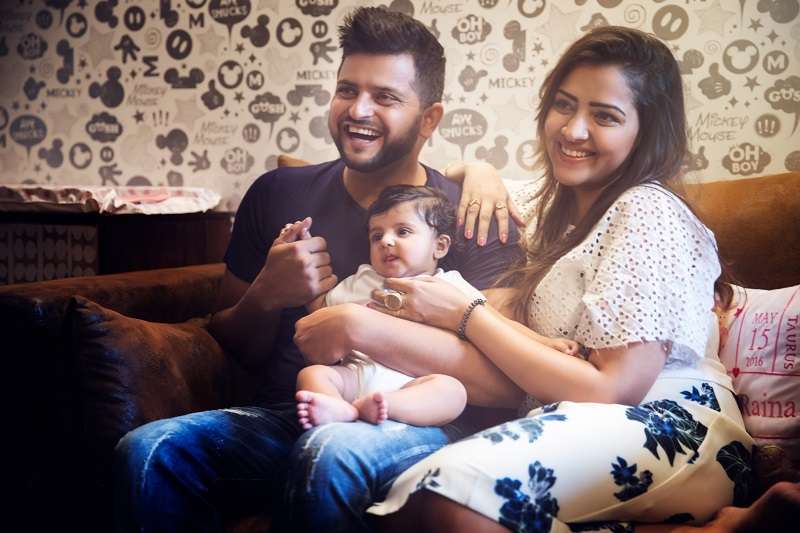 Suresh Raina celebrating his 34th birthday in Maldives with family