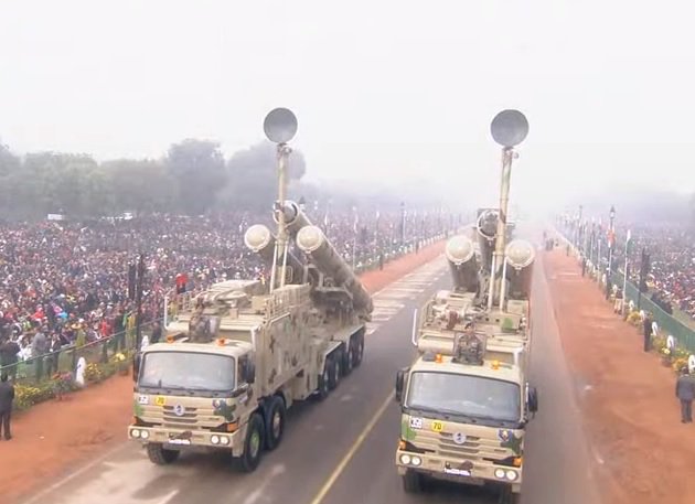 Brahmos Missile System of 881 Missile Regiment. It is the only Super Sonic Cruise Missile presently available in the world