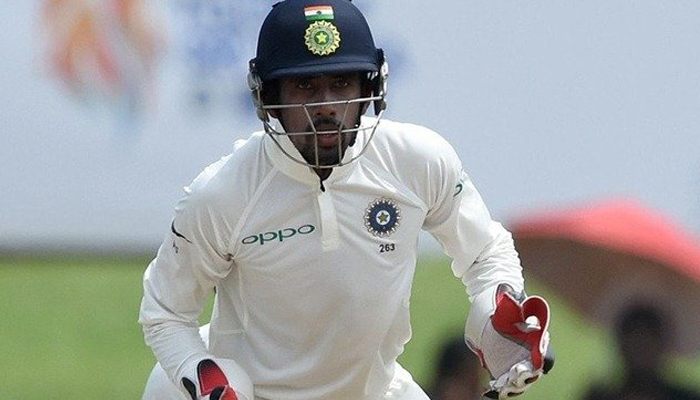 Injured Saha faces race against time to be fit for Afghanistan Test
