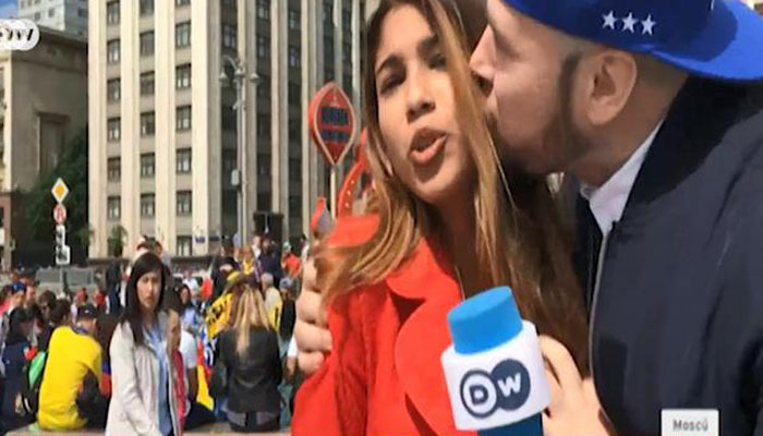 FIFA 2018: Reporter harassed, forcefully kissed by stranger