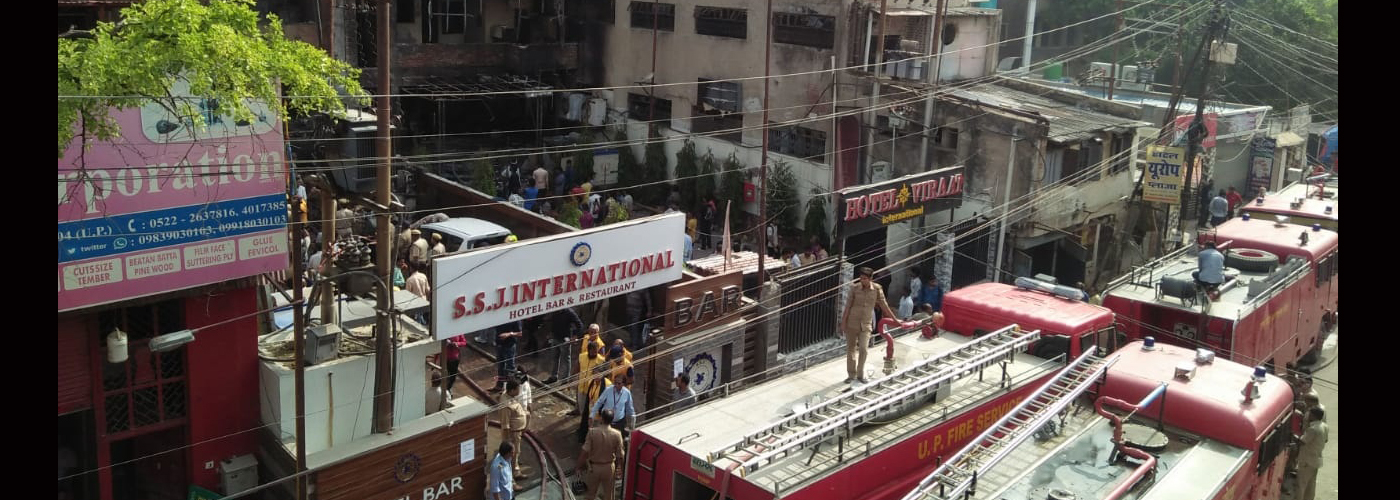 Fire breaks out at Hotel Virat International in Lucknow; 4 dead