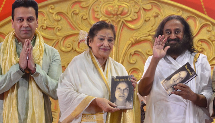 Shri Shri Ravi Shankar launches Mirra Upadhyays book You are in Q