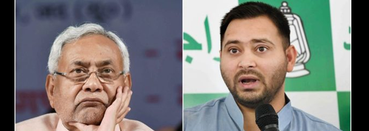 Declare your son wont join politics, Tejashwi tells Nitish