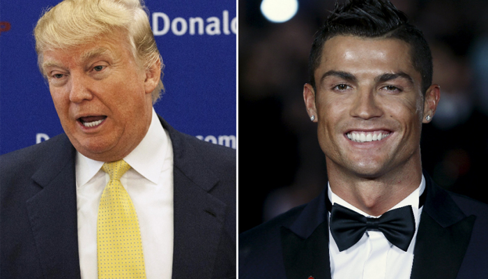 Donald Trumps joke on Cristiano Ronaldo falls flat