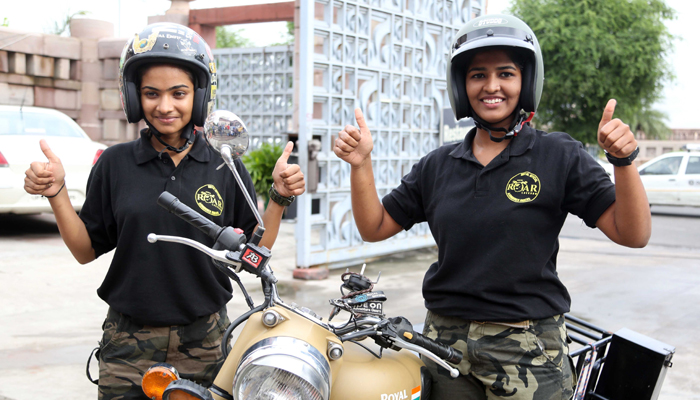 Girls on 70-day country trip to spread awareness about helmet, womens safety
