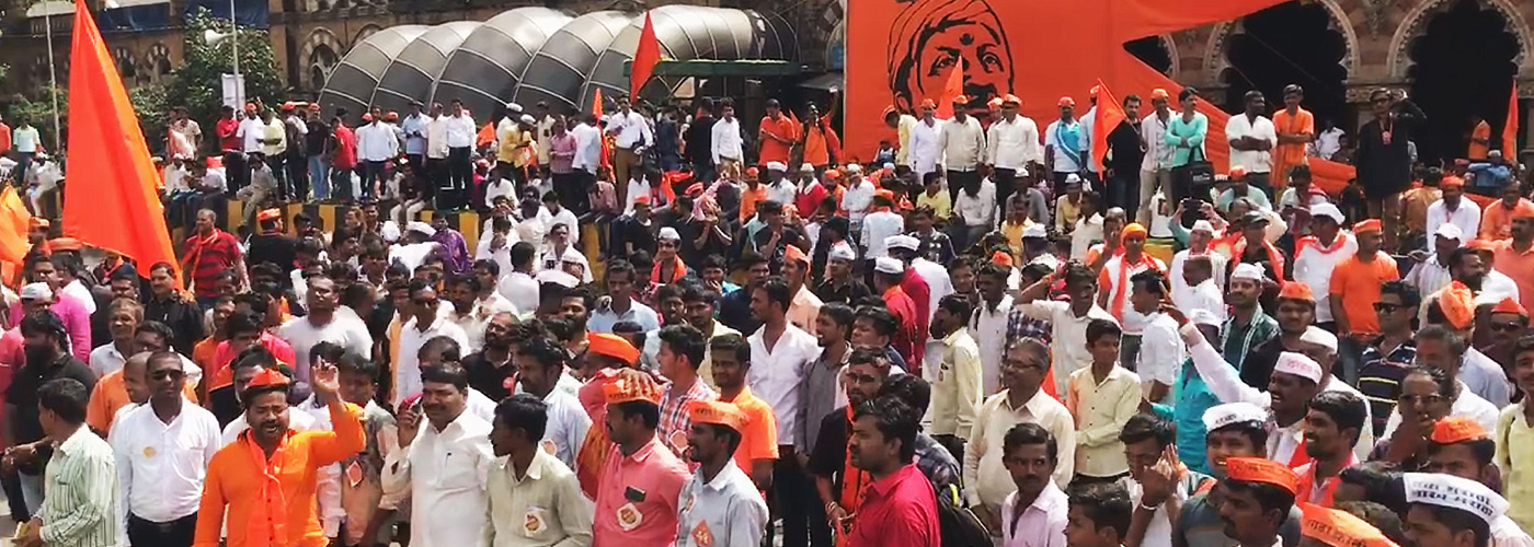 Marathas launch noisy jail bharo agitation in Mumbai
