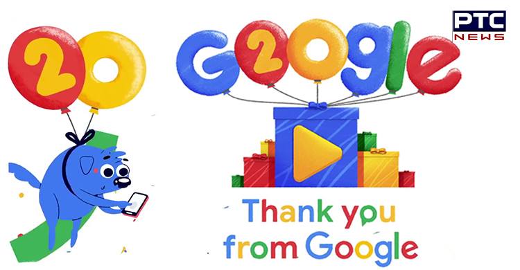 Google celebrates it’s 20th anniversary via video doodle