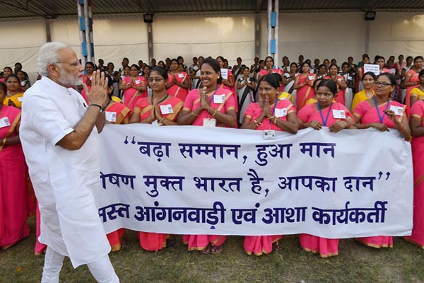 Pictures from Prime Minister Narendra Modi's 68th birthday celebration 